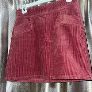 Pink Cordaroy skirt